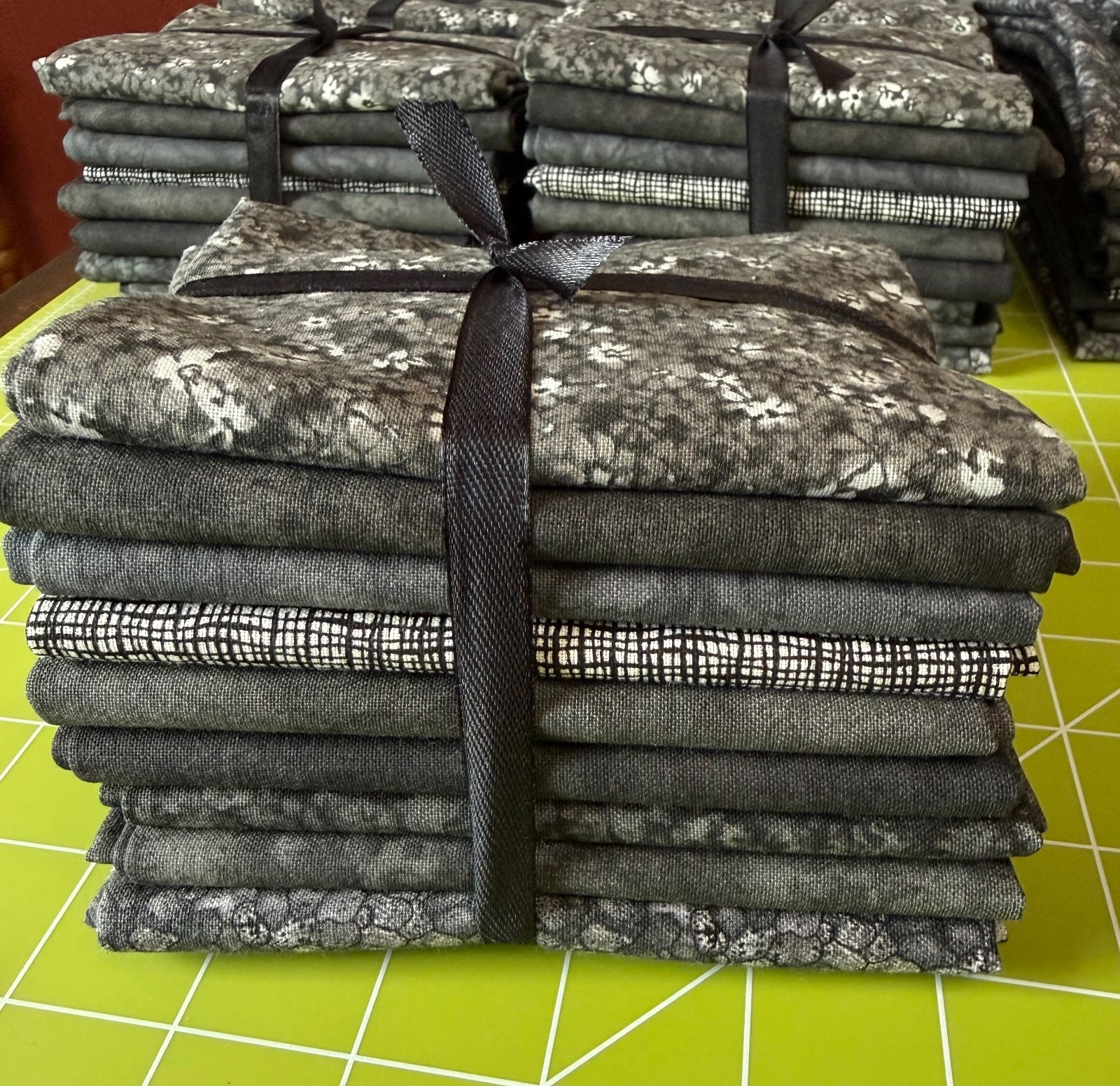 All Black Fat Quarter Bundle 9 Different Designs All Black Fat Quarter Bundle 9 Different Designs