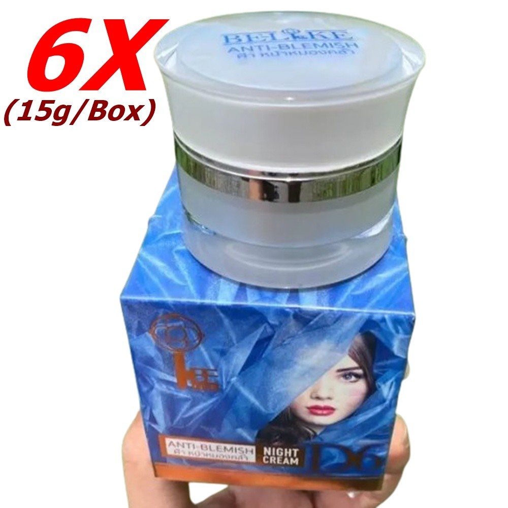 6X Be Like Night Cream Deeply Nourishing Skin Care Dark Spot freckles 15g+Tracki