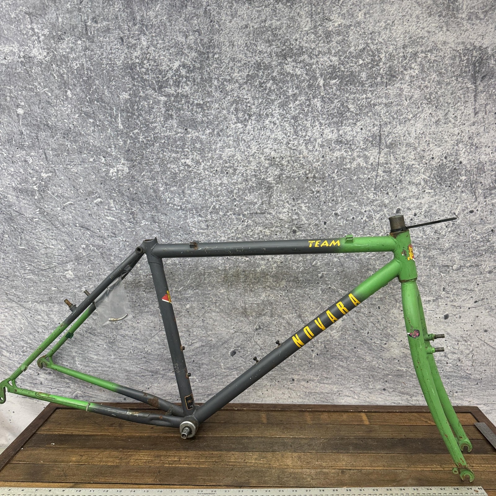 Vintage Novara Team Frame 17in Tange Prestige 90s MTB Japan Green 26in 135mm
