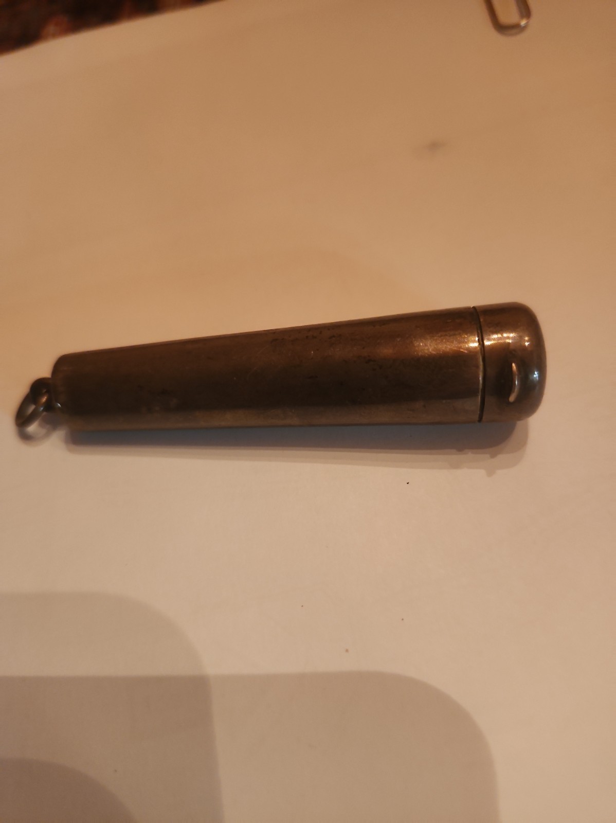 Antique Sterling Silver Needle Case Hallmarked,gold wash inside,original Patina Antique Sterling Silver Needle Case Hallmarked,gold wash inside,original Patina