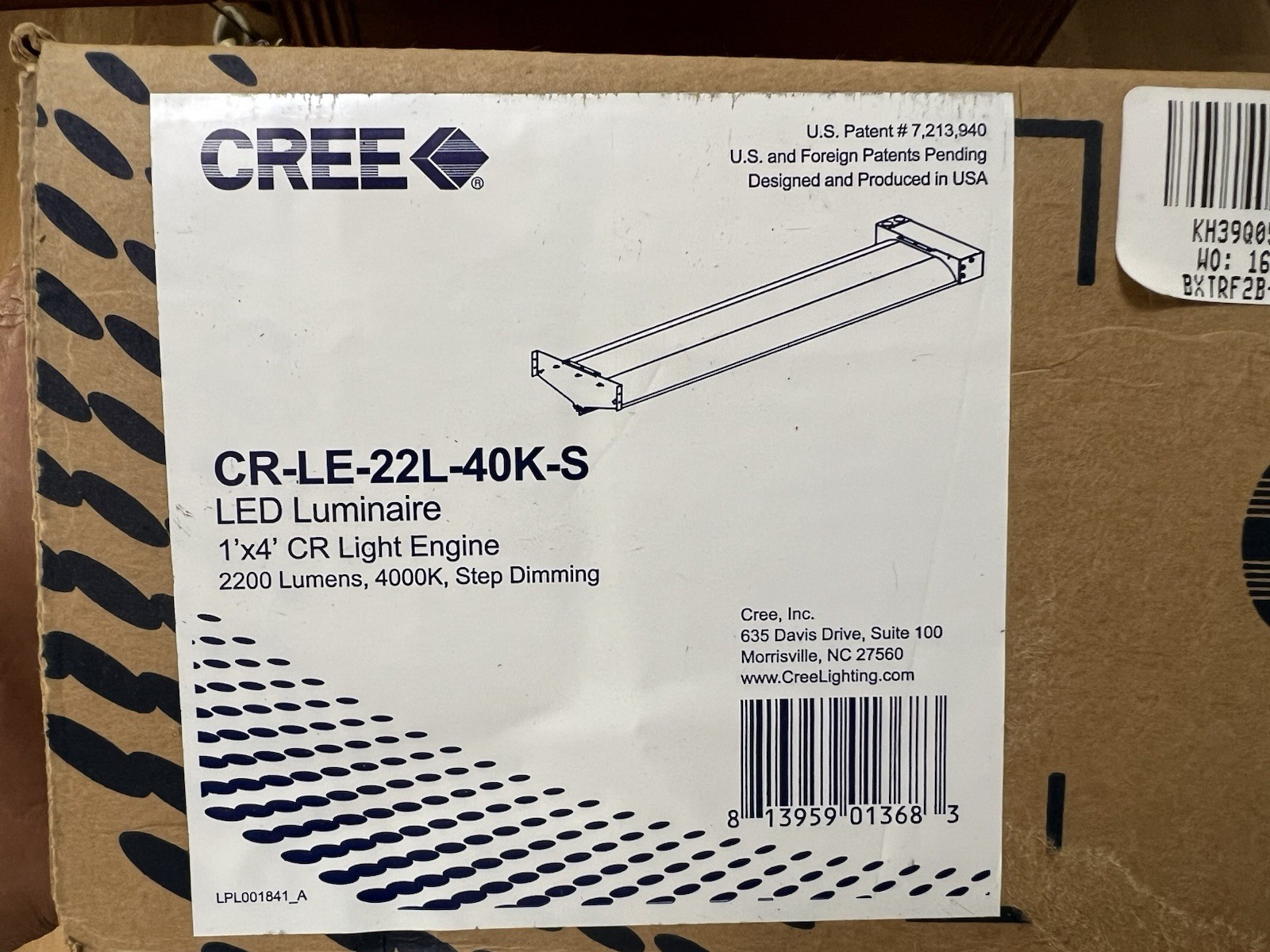 Cree CR-LE-22L-40K-S LED Luminaire 1'x4'CR Light Engine 2200 Lumens Cree CR-LE-22L-40K-S LED Luminaire 1'x4'CR Light Engine 2200 Lumens
