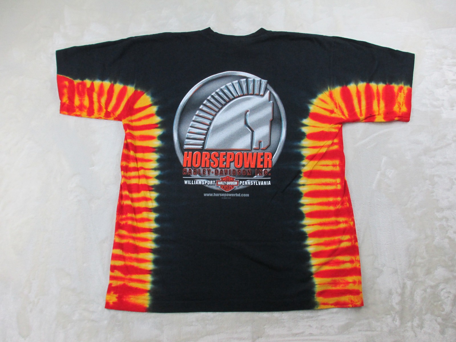 NEW VINTAGE Harley Davidson Shirt Mens Extra Large Black Flames Horse Power 2003 NEW VINTAGE Harley Davidson Shirt Mens Extra Large Black Flames Horse Power 2003