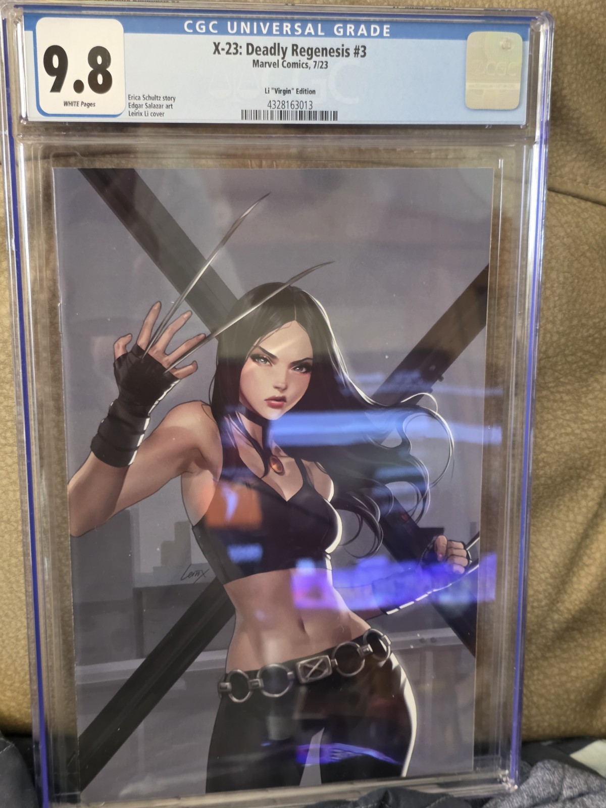 X-23: Deadly Regenesis #3 CGC 9.8 Leirix Li Virgin Cover X-23: Deadly Regenesis #3 CGC 9.8 Leirix Li Virgin Cover