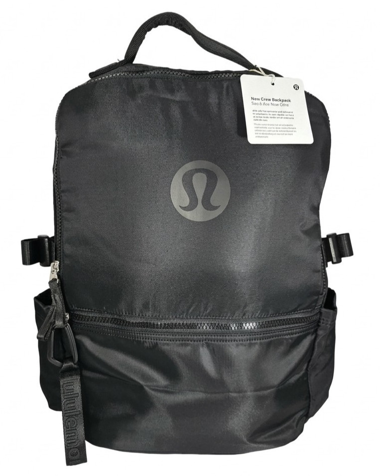Lululemon Crew Backpack Black 22L Brand New - QUICK SHIPPING Lululemon Crew Backpack Black 22L Brand New - QUICK SHIPPING