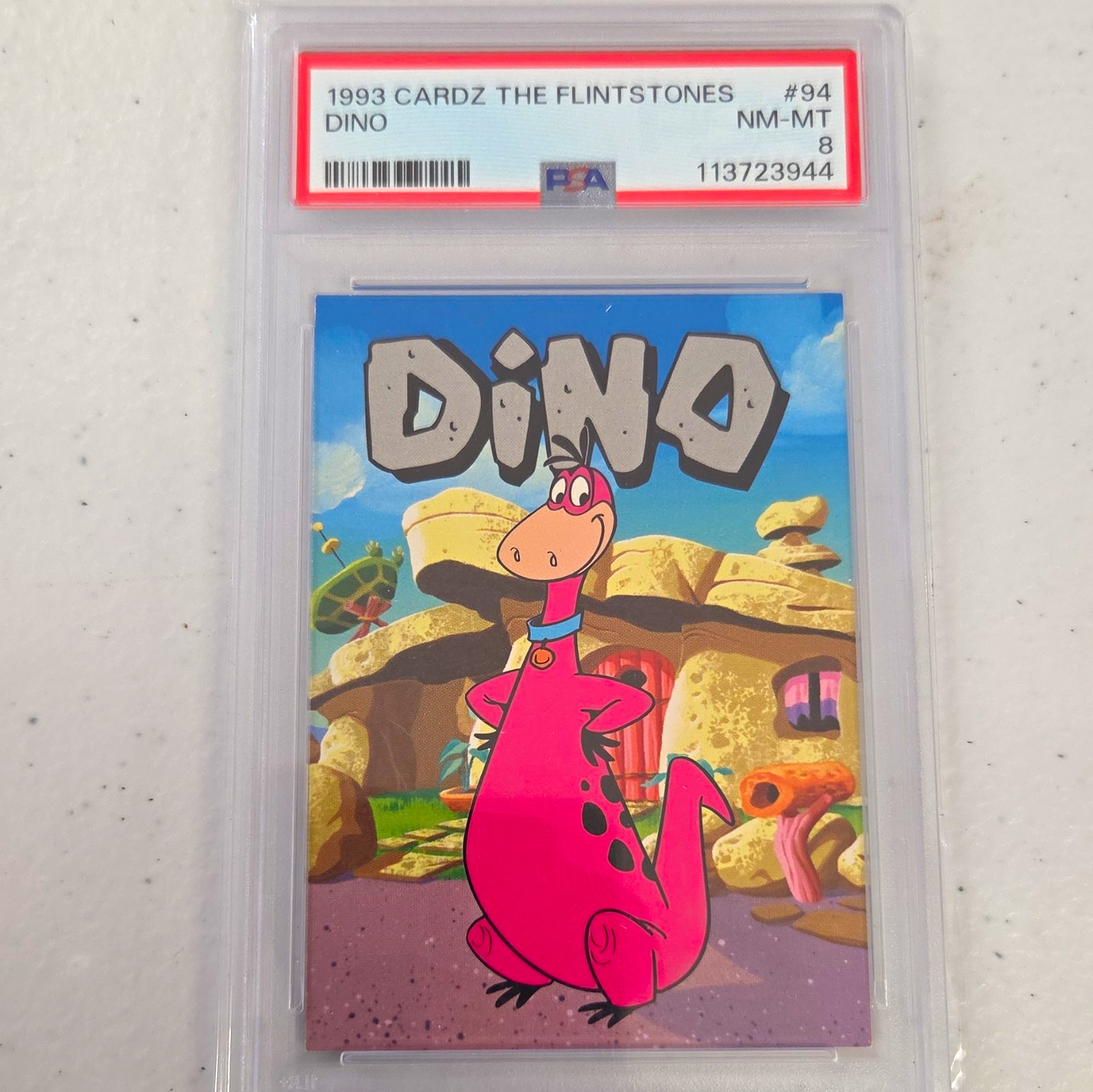 Cardz 1993 The Flintstones Dino #94 PSA 8 Graded Non-Sport Trading Card Cardz 1993 The Flintstones Dino #94 PSA 8 Graded Non-Sport Trading Card