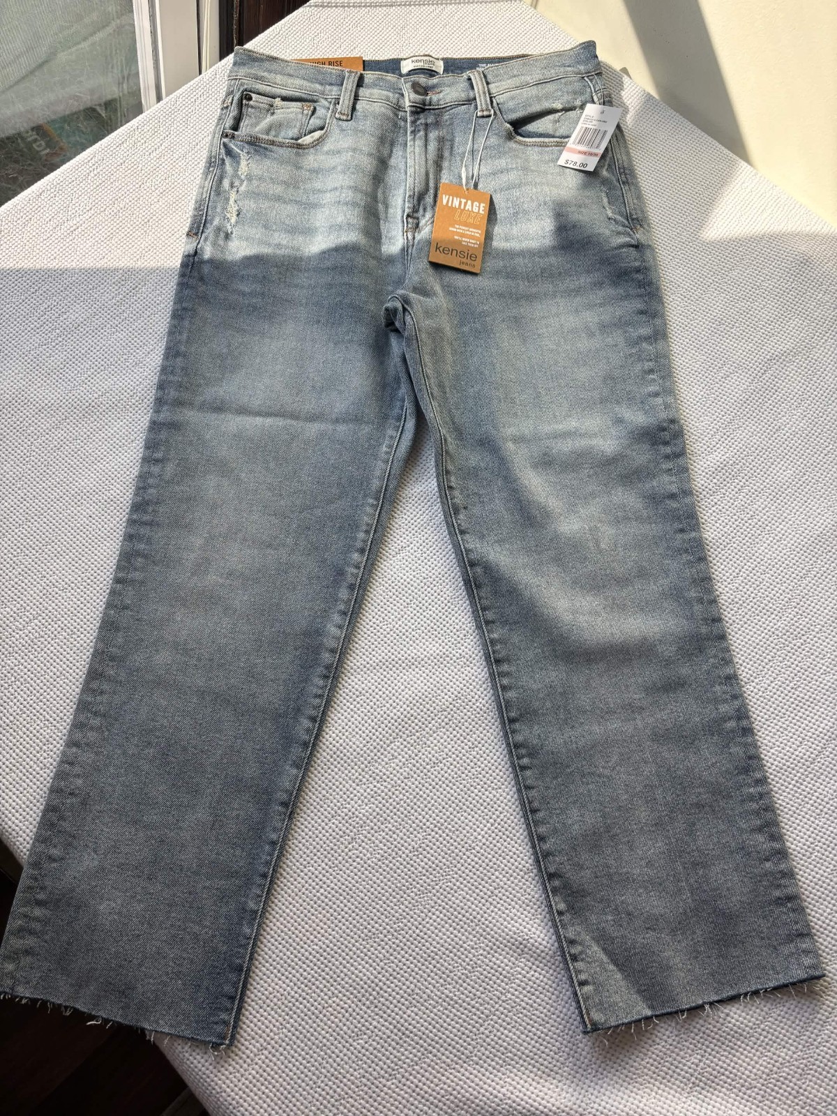 NWT Kensie Jeans Vintage Luxe Women\'s Size 10 The Allie High Rise Slim Straight NWT Kensie Jeans Vintage Luxe Women\'s Size 10 The Allie High Rise Slim Straight