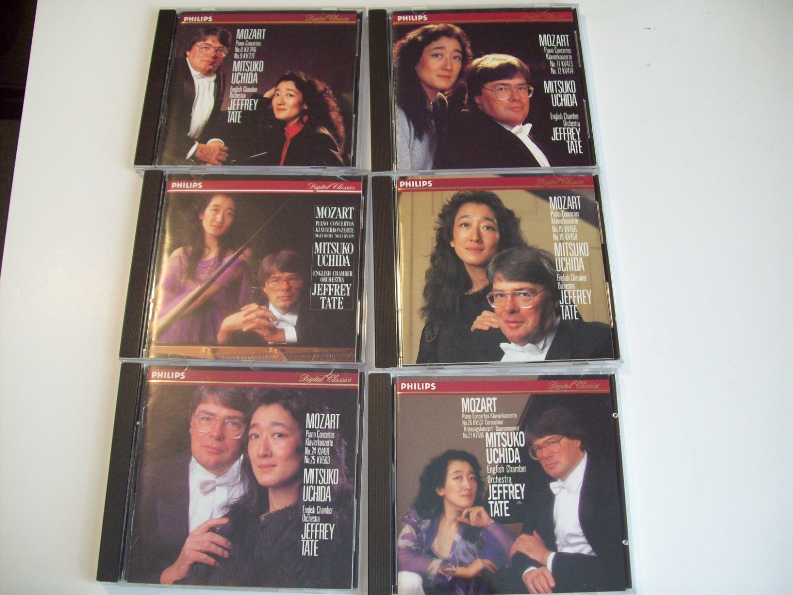 Mitsuko UchidaLot Of 6 CD\'s -  Mozart Piano Concertos