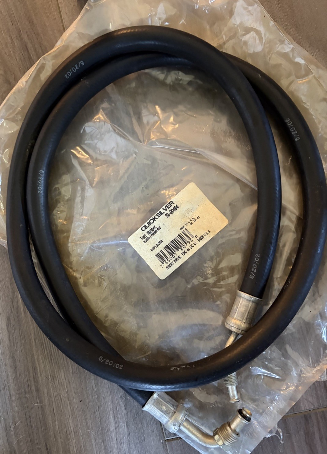 32-90494 Quicksilver Pressure Hose for Mercruiser Power Steering New In Open Bag