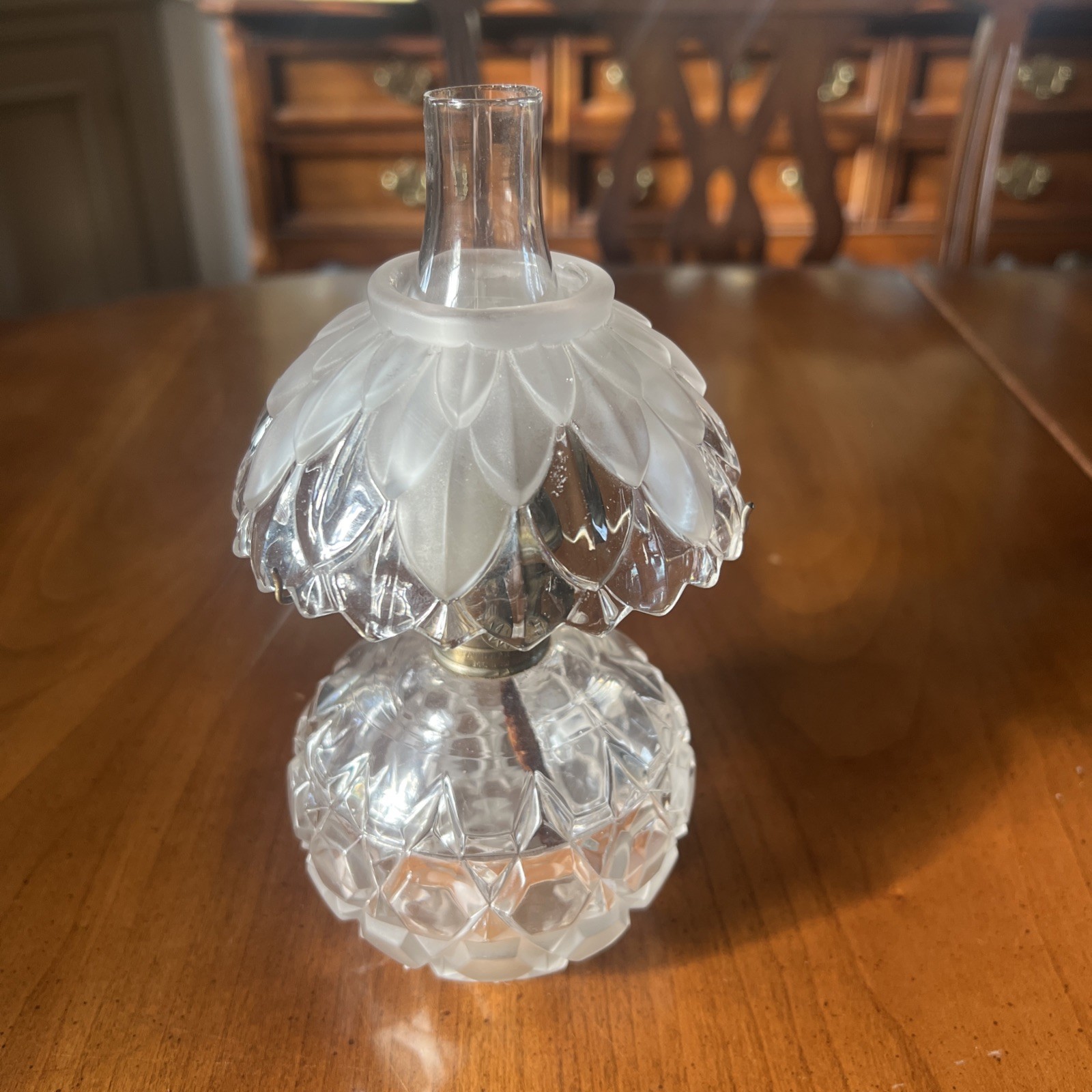 Rare Antique Annie Rooney Miniature Oil Lamp Fostoria Rare Antique Annie Rooney Miniature Oil Lamp Fostoria