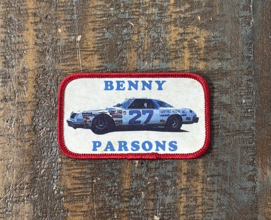 Vintage NASCAR Benny Parsons #27 Monte Carlo Stock Car Racing Patch NOS 1970s Vintage NASCAR Benny Parsons #27 Monte Carlo Stock Car Racing Patch NOS 1970s