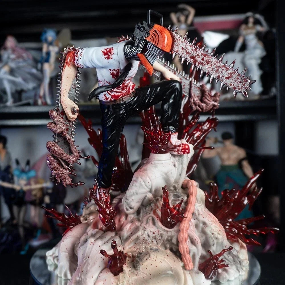 Chainsaw Man Denji Figure PVC Statue Chainsawman Anime Model Toy Chainsaw Man Denji Figure PVC Statue Chainsawman Anime Model Toy