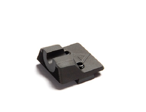 Wilson Combat - Vickers Elite Rear Battlesight for Glock - Black Serrated - 669B