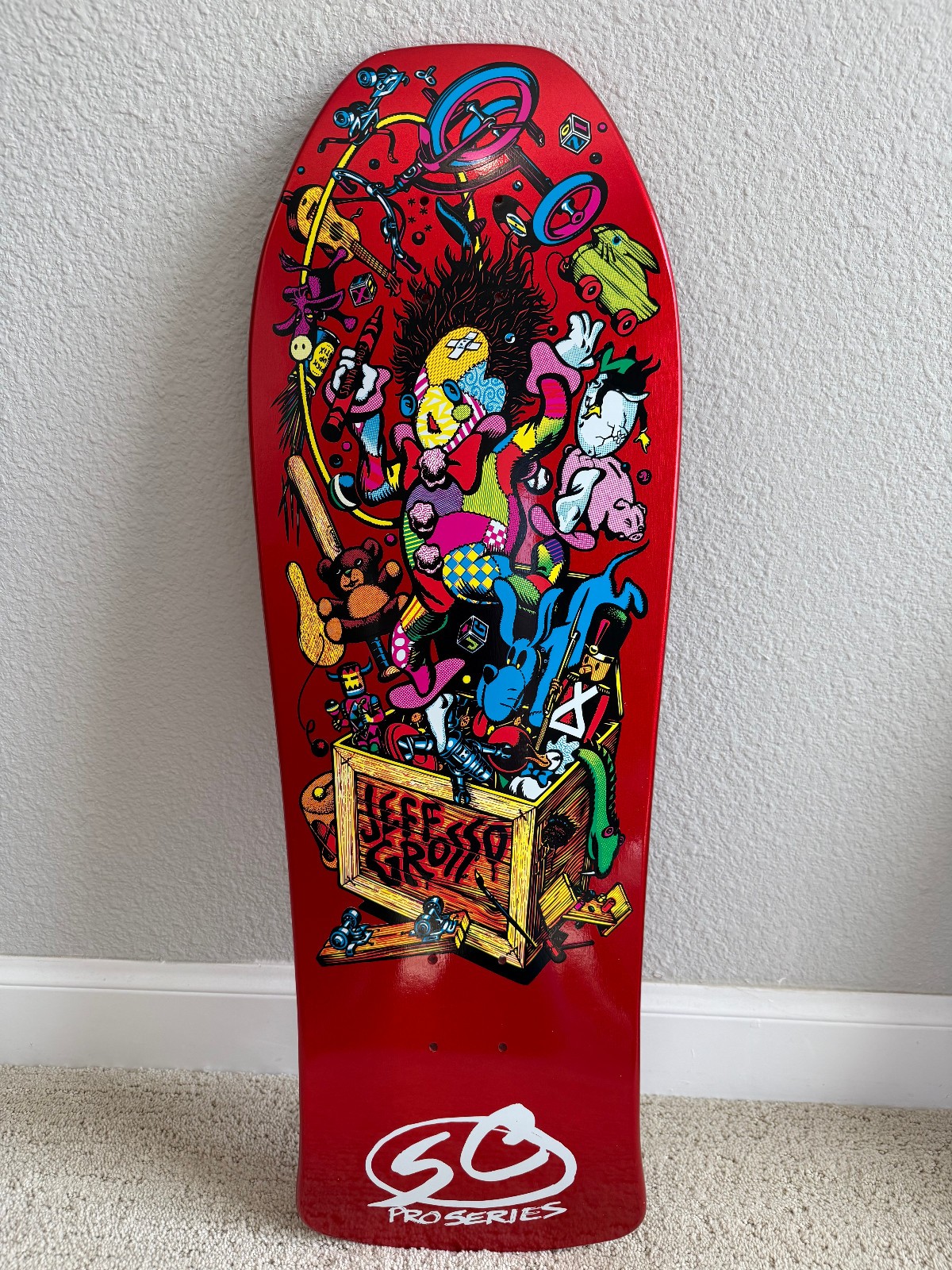 Santa Cruz JEFF GROSSO Toy Box Candy Metallic Red Deck Santa Cruz JEFF GROSSO Toy Box Candy Metallic Red Deck