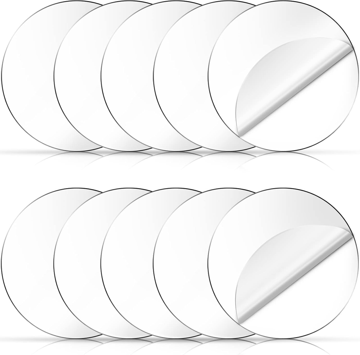 10Pcs Clear Acrylic Discs 6 Inch round Plexible Sheets for Signs Crafts Projects 10Pcs Clear Acrylic Discs 6 Inch round Plexible Sheets for Signs Crafts Projects