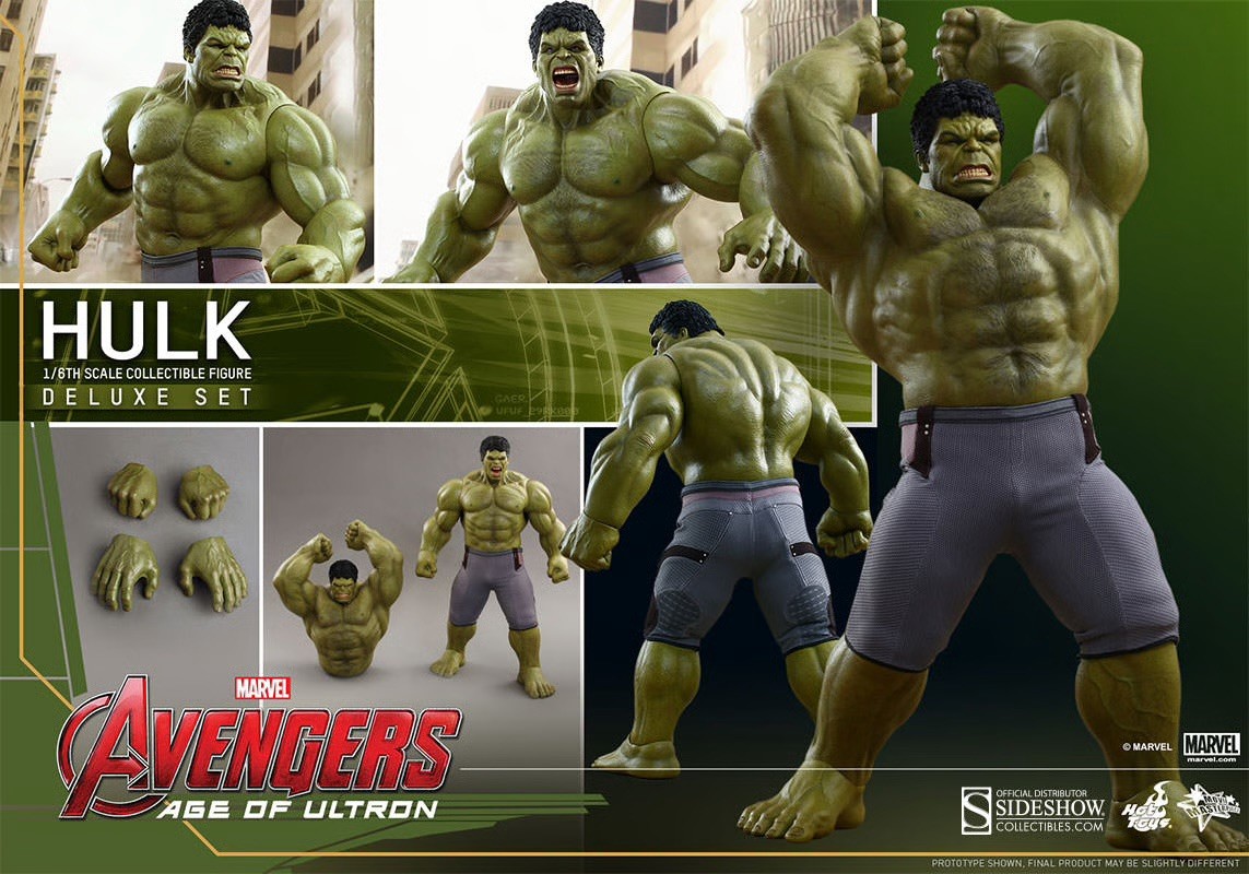 Hot Toys Age of Ultron The Hulk 1/6 Scale Action Figure - MMS287 Deluxe Version Hot Toys Age of Ultron The Hulk 1/6 Scale Action Figure - MMS287 Deluxe Version