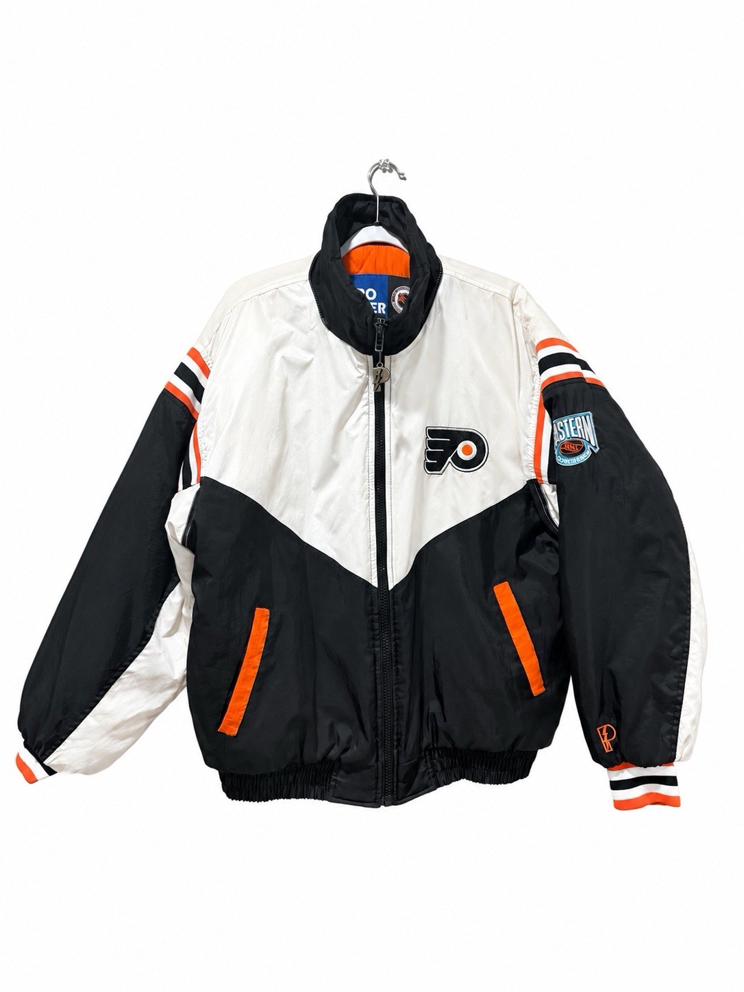Rare Vintage 90s Philadelphia Flyers Pro Player Jacket Large NHL Puffer Spellout Rare Vintage 90s Philadelphia Flyers Pro Player Jacket Large NHL Puffer Spellout
