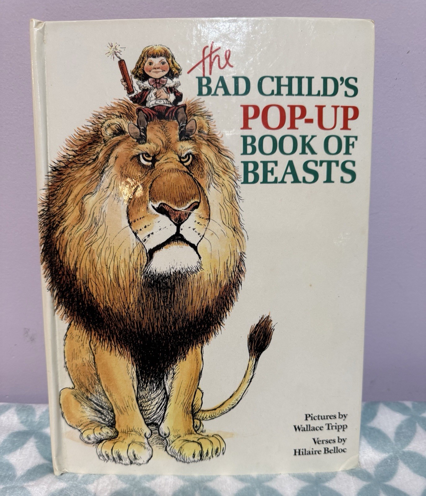 Vintage HC Bad Child\'s Pop-Up Book of Beasts Hilaire Belloc Wallace Tripp