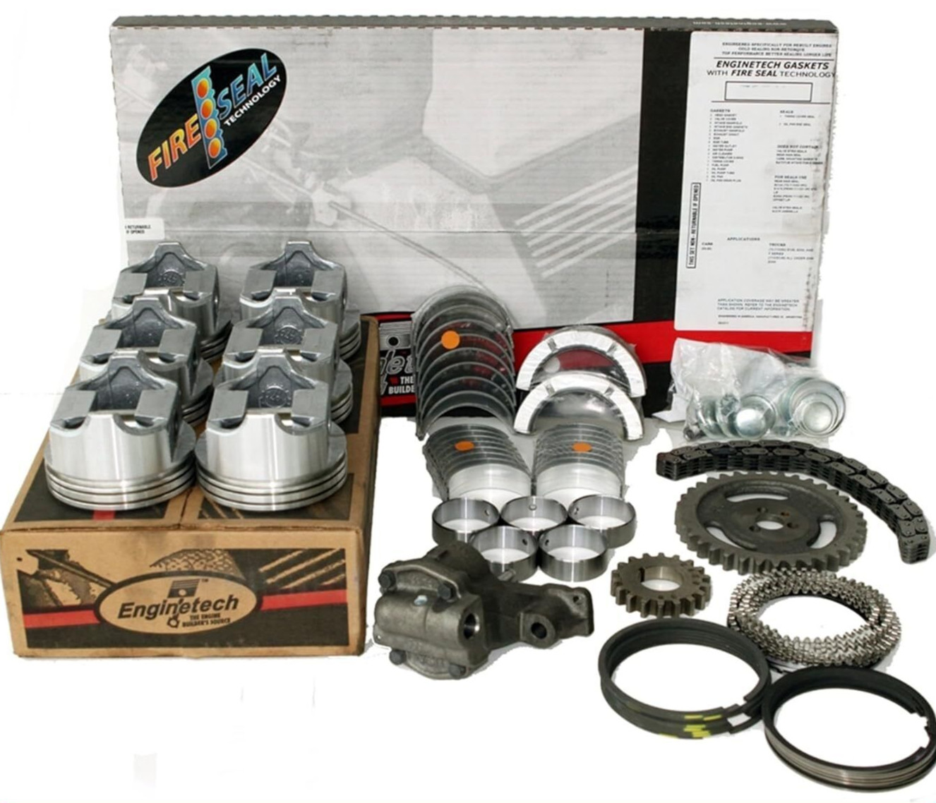 Engine Rebuild Overhaul Kit for 1999-2006 Chevy GMC 4.3L  V6 Vortec