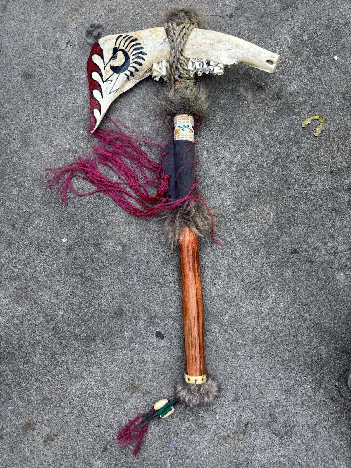 Jawbone Ceremonial Hatchet / Tomahawk 