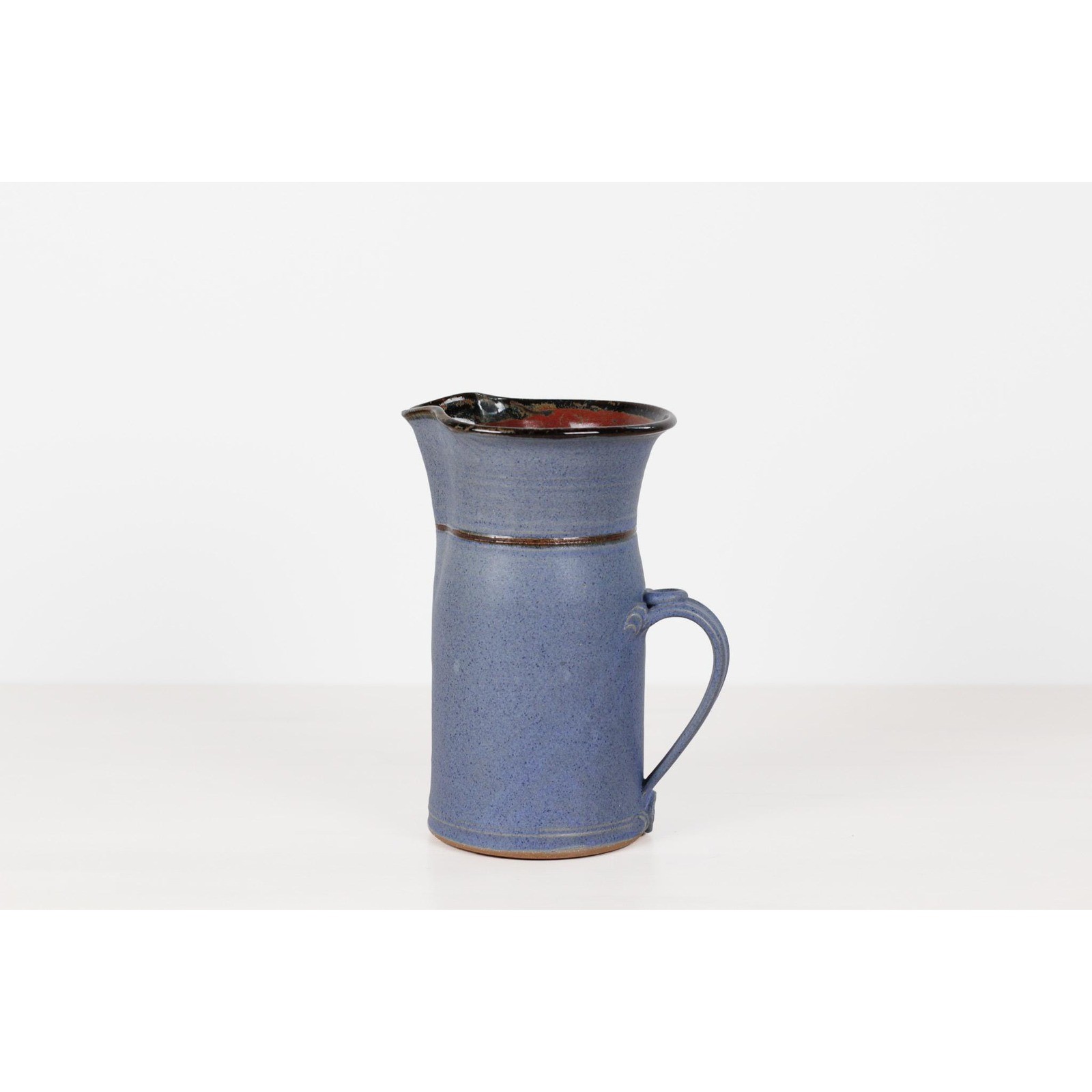Vintage Handmade Studio Pottery Stoneware Pitcher | Signed by Artist Vintage Handmade Studio Pottery Stoneware Pitcher | Signed by Artist