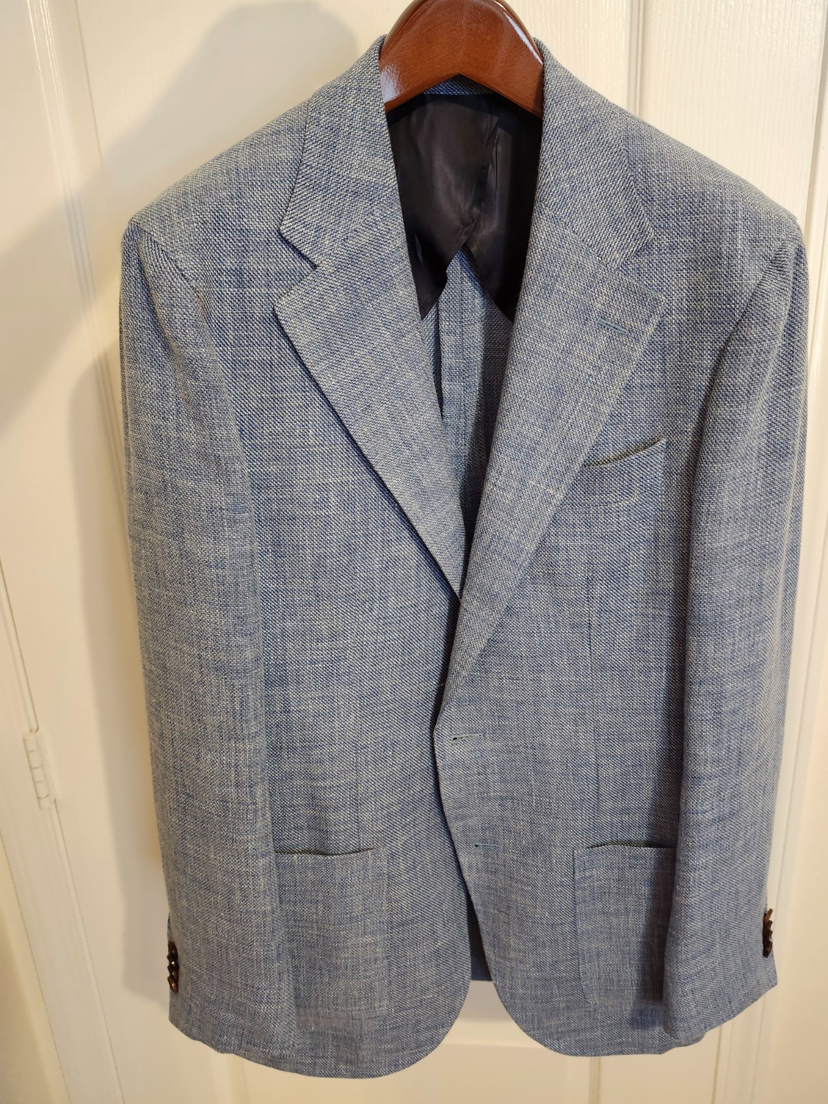 Spier and Mackay Sport Coat - 40R - Light Blue - Drago Wool/Linen Spier and Mackay Sport Coat - 40R - Light Blue - Drago Wool/Linen