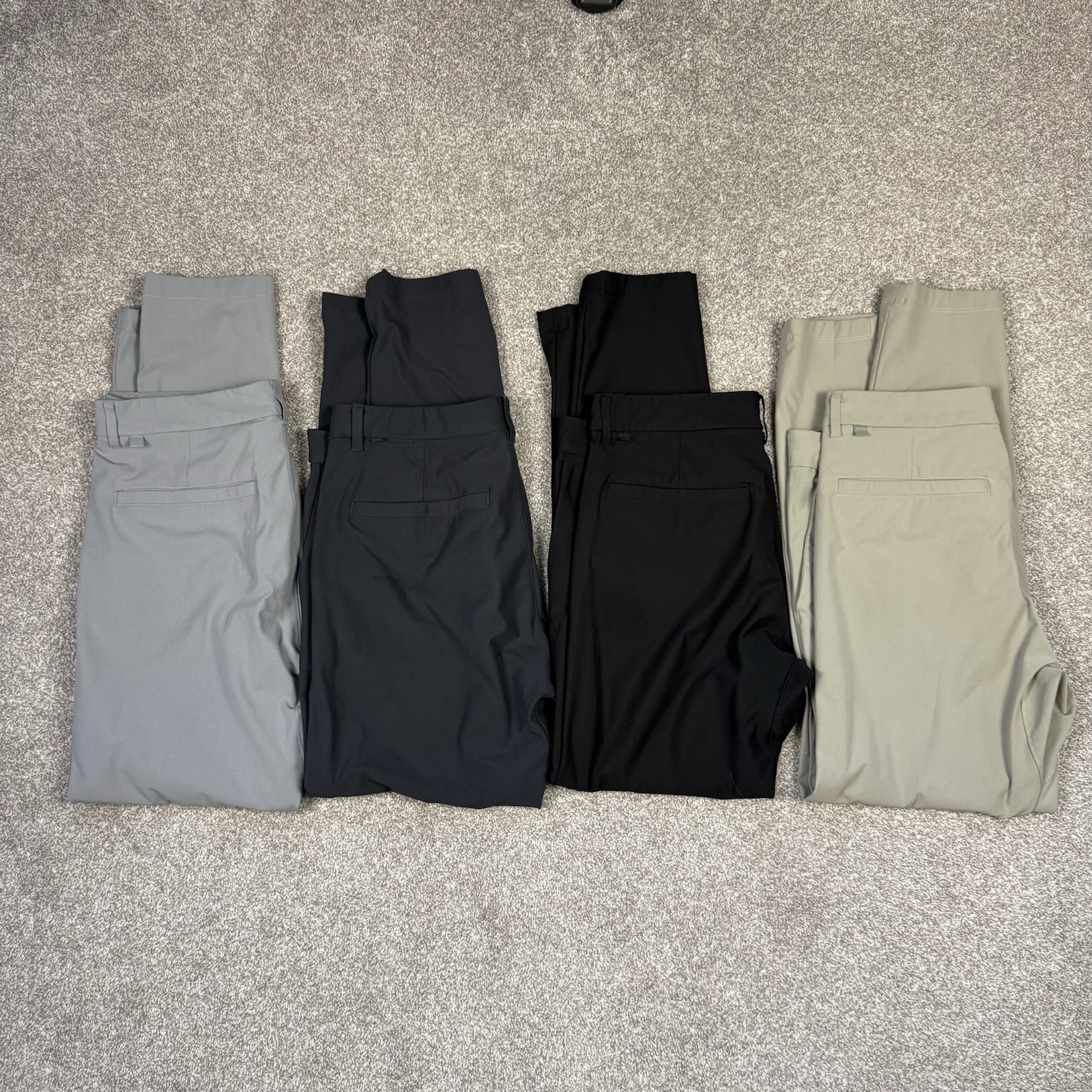 Lot of 4 Pants Lululemon Slim Fit Commission 32x30 32x31 Mens Stretch ABC Lot of 4 Pants Lululemon Slim Fit Commission 32x30 32x31 Mens Stretch ABC