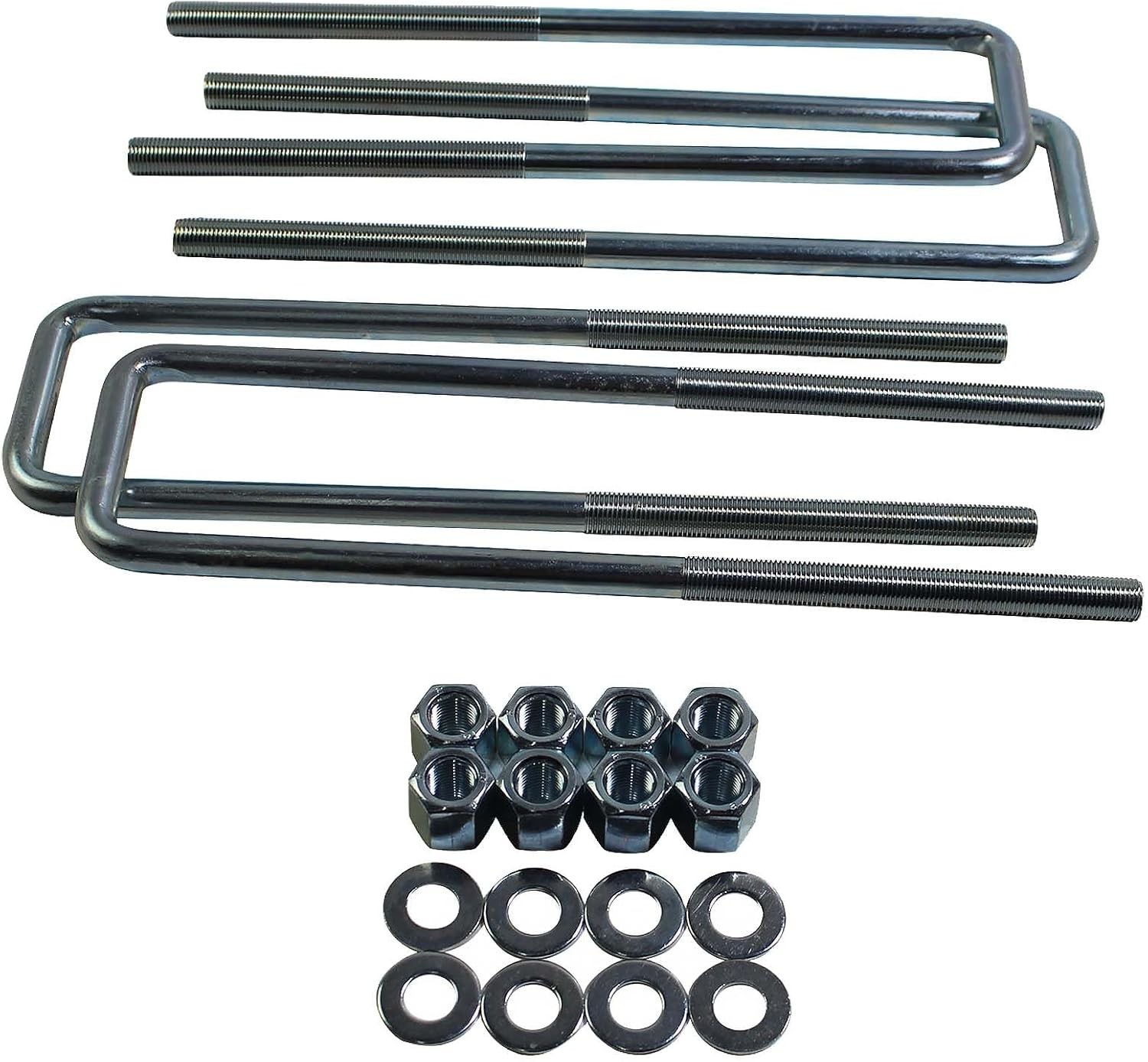 12.5 Extended Square U-Bolts 2.5 Wide for Silverado Sierra 1500 1988-2019 12.5 Extended Square U-Bolts 2.5 Wide for Silverado Sierra 1500 1988-2019
