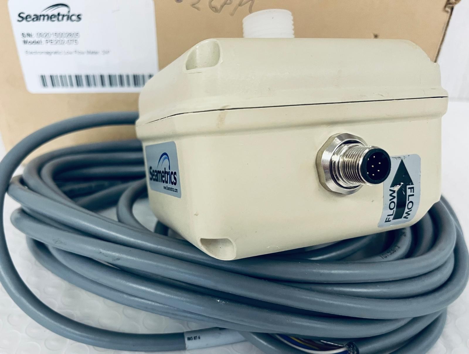 Seametrics PE202-038 Inline Low-Flow Magmeter / Magnetic Flow Meter – 3/8″ (0.03