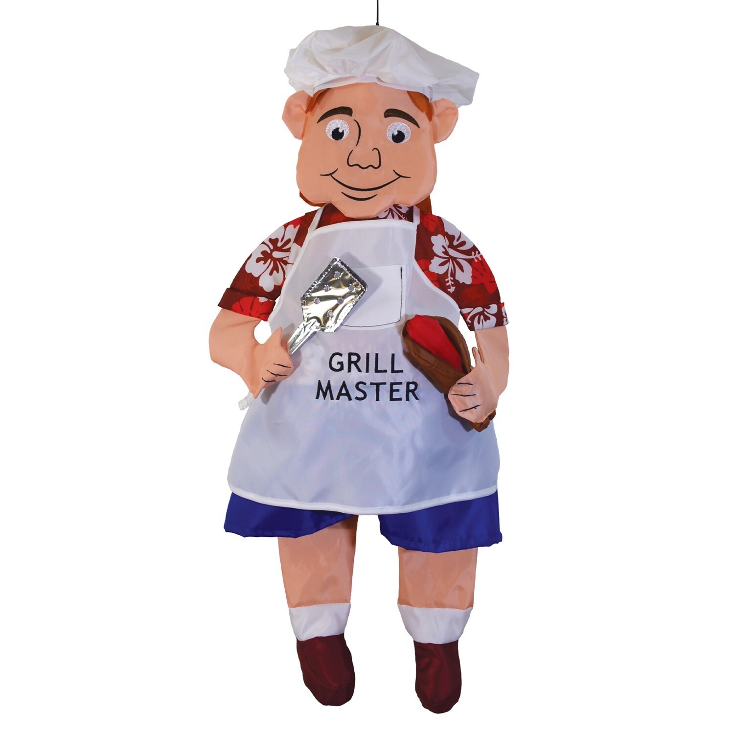 Grillin\' Guy Gilling BBQ Cooking Chef Summer Wind Friend Windsock