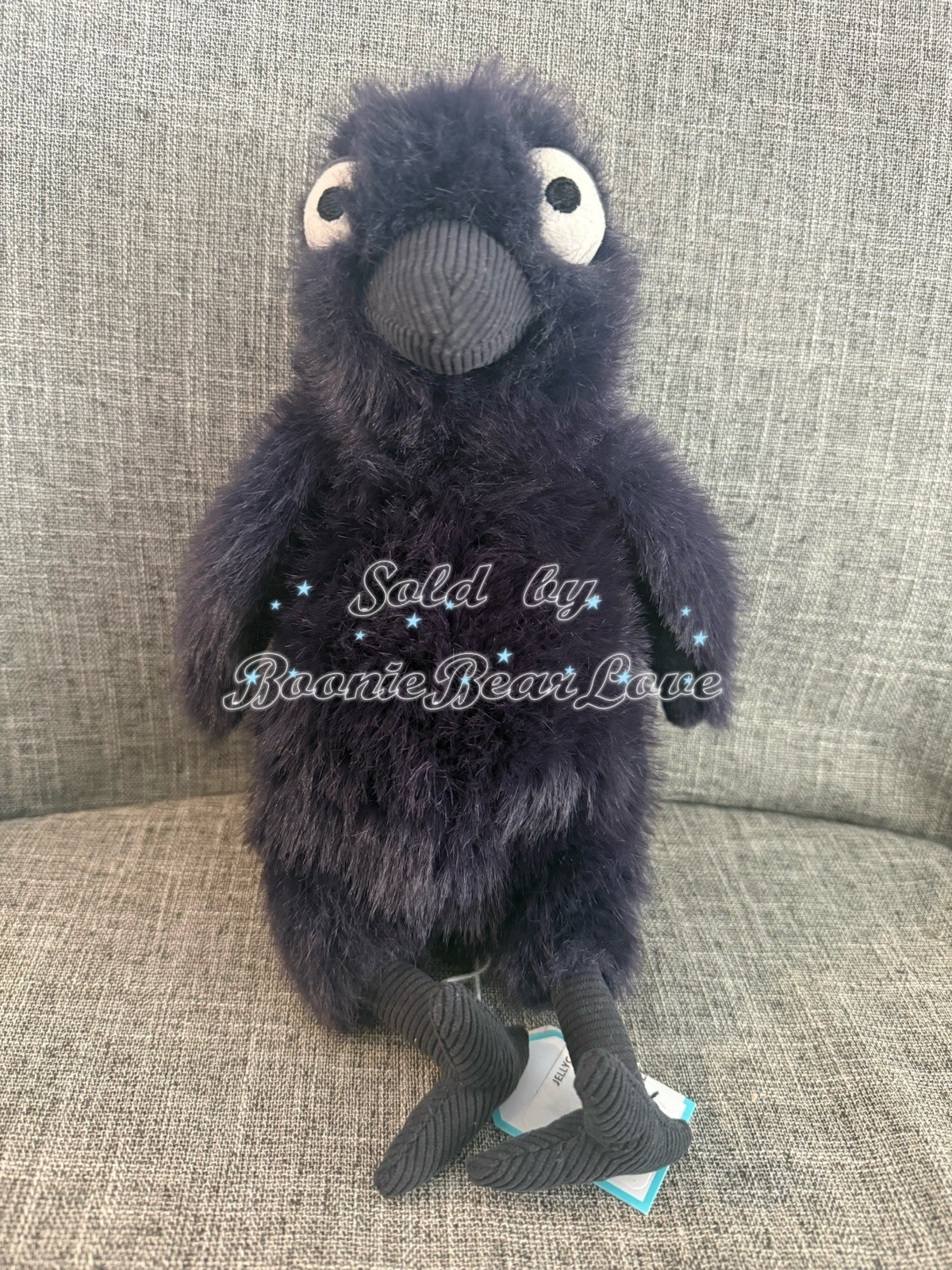 Jellycat Hocus Crow BNWT - Out Of Stock- 100% Authentic