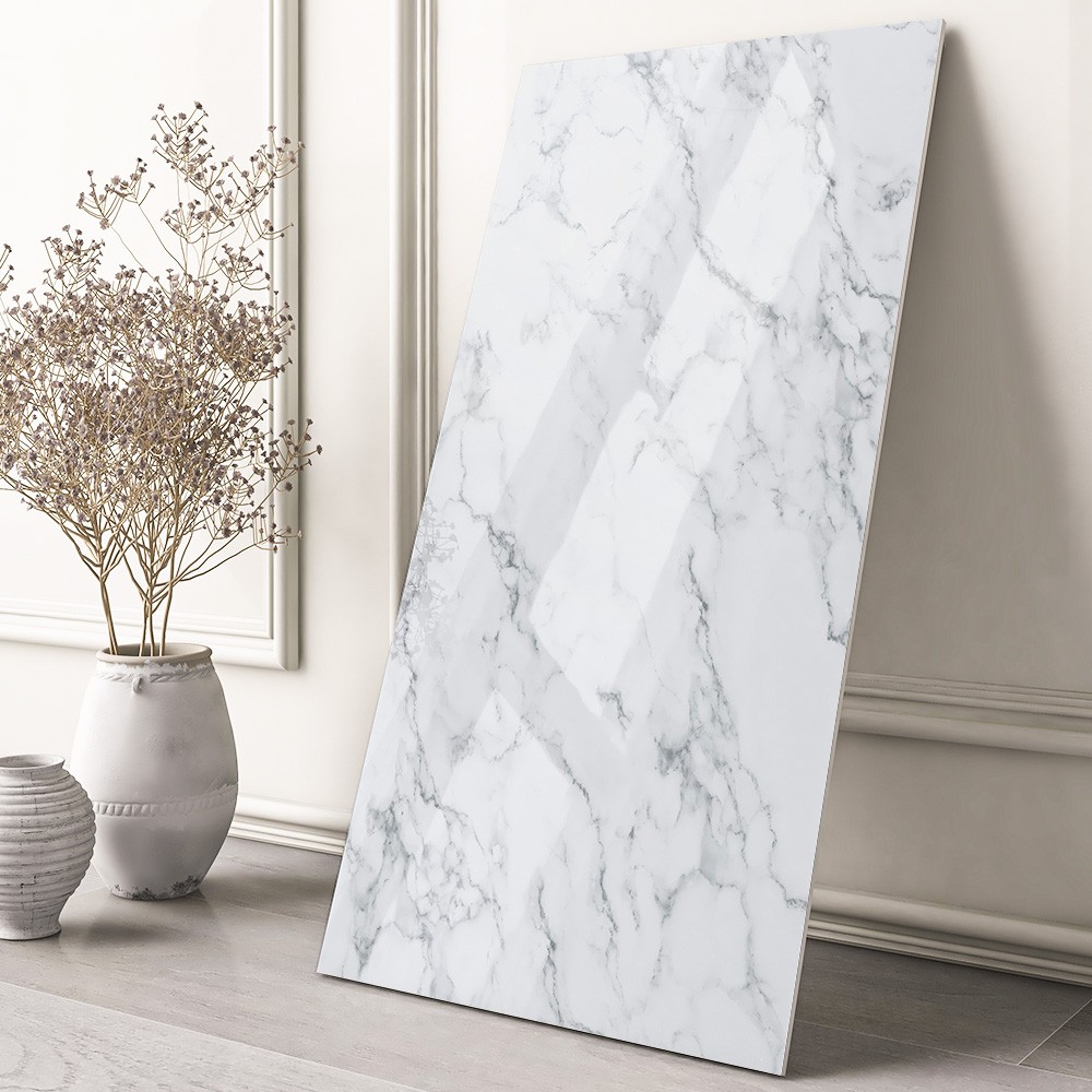 20/40PCS Faux Marble Peel and Stick Backsplash Kitchen Wall Foam Panels Sticker