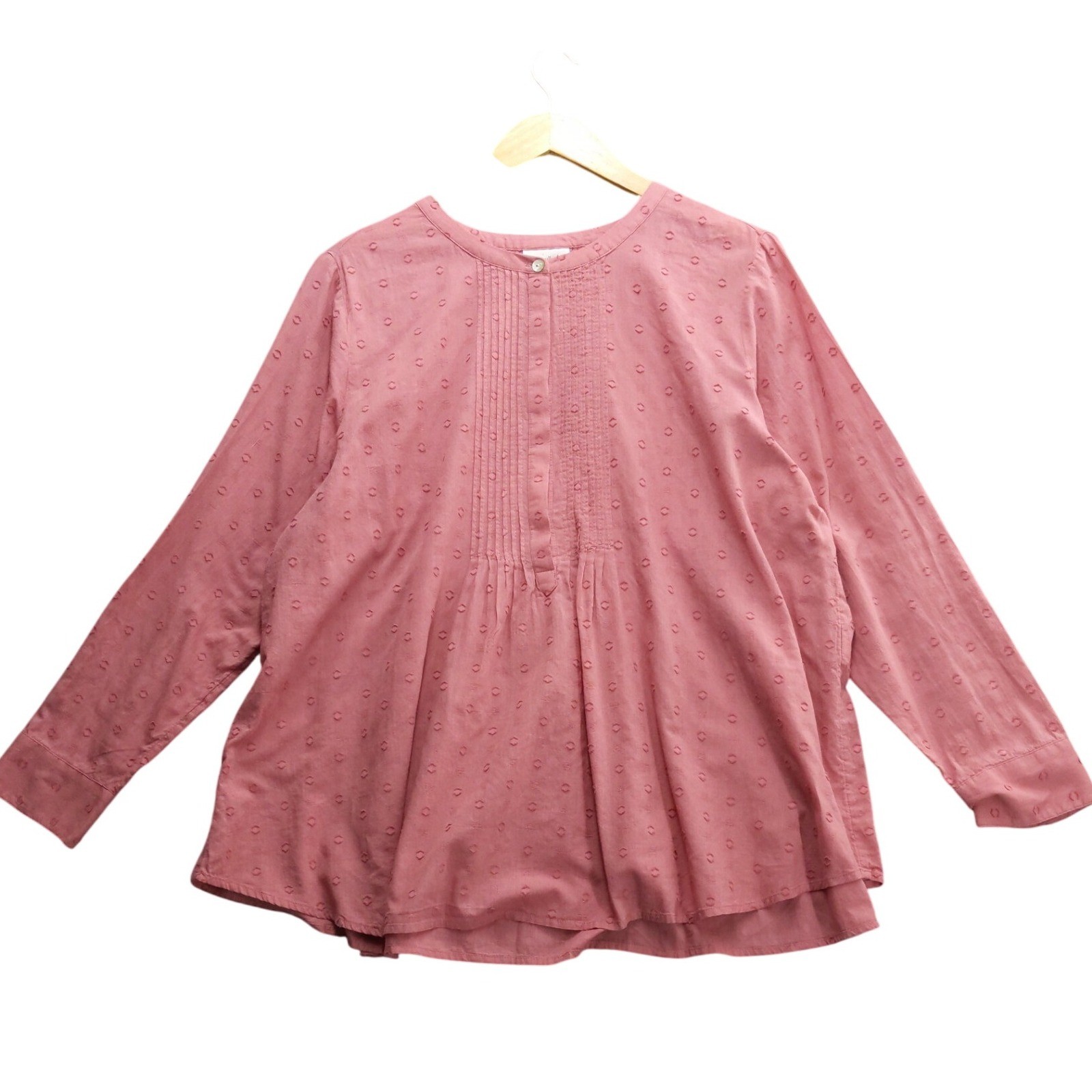 J Jill Pink Petite Embroidered Pintuck Tunic Top Blouse Women\'s Size L J Jill Pink Petite Embroidered Pintuck Tunic Top Blouse Women\'s Size L