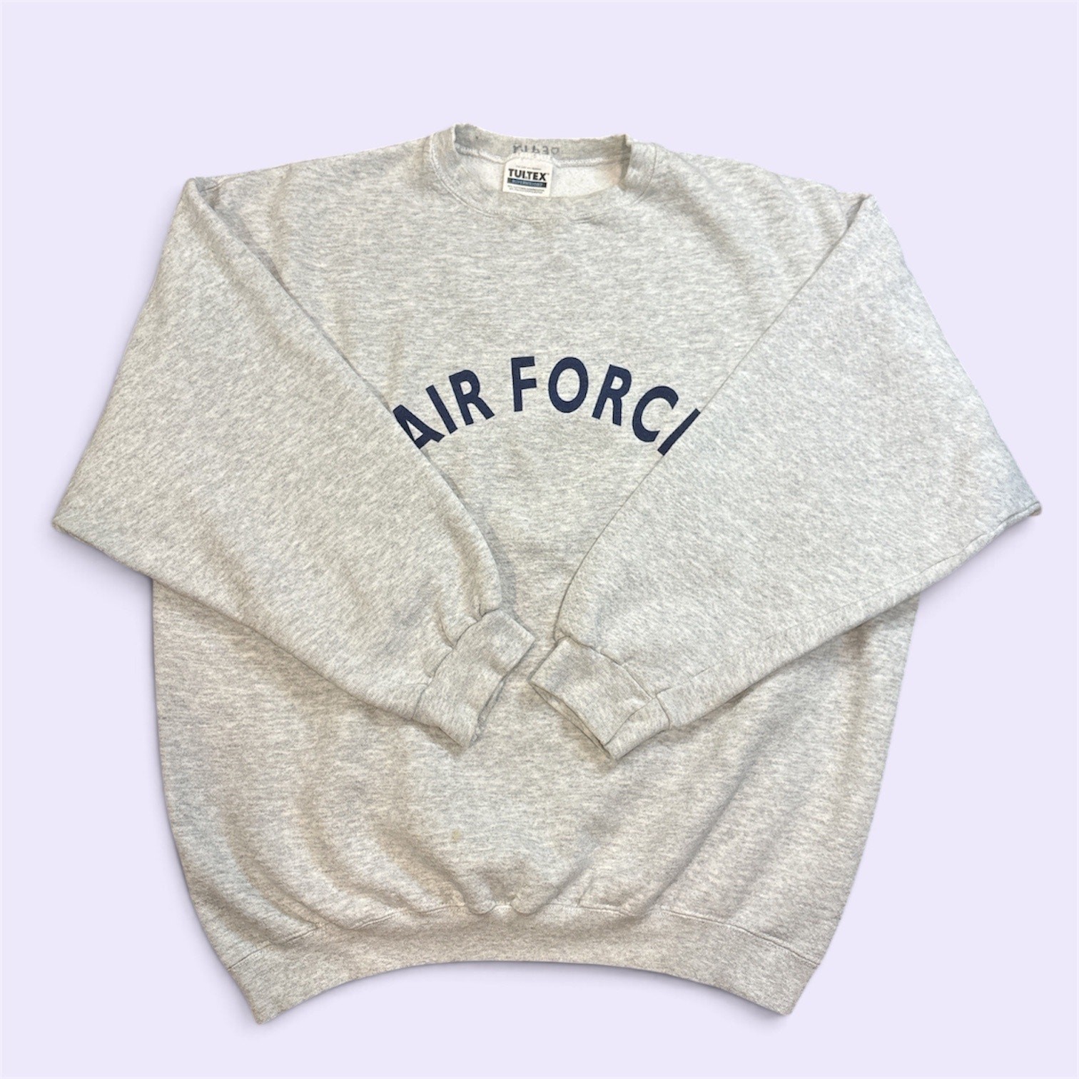 Vintage USAF Air Force Tultex XL Crewneck Sweatshirt Made in USA Gray