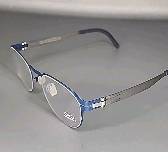 OVVO Optics 3558 Titanium /Deep Sea Handmade Titanium Eyeglass Frame 49/20/140 OVVO Optics 3558 Titanium /Deep Sea Handmade Titanium Eyeglass Frame 49/20/140