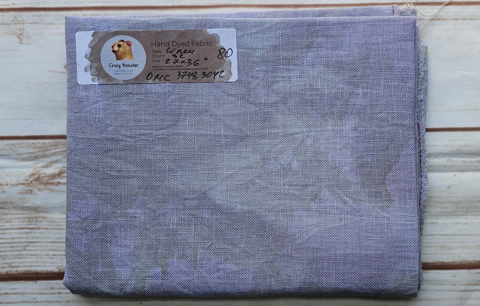 Hand Dyed zweigart Belfast Cross Stitch 32 Count Linen 18\ Hand Dyed zweigart Belfast Cross Stitch 32 Count Linen 18\