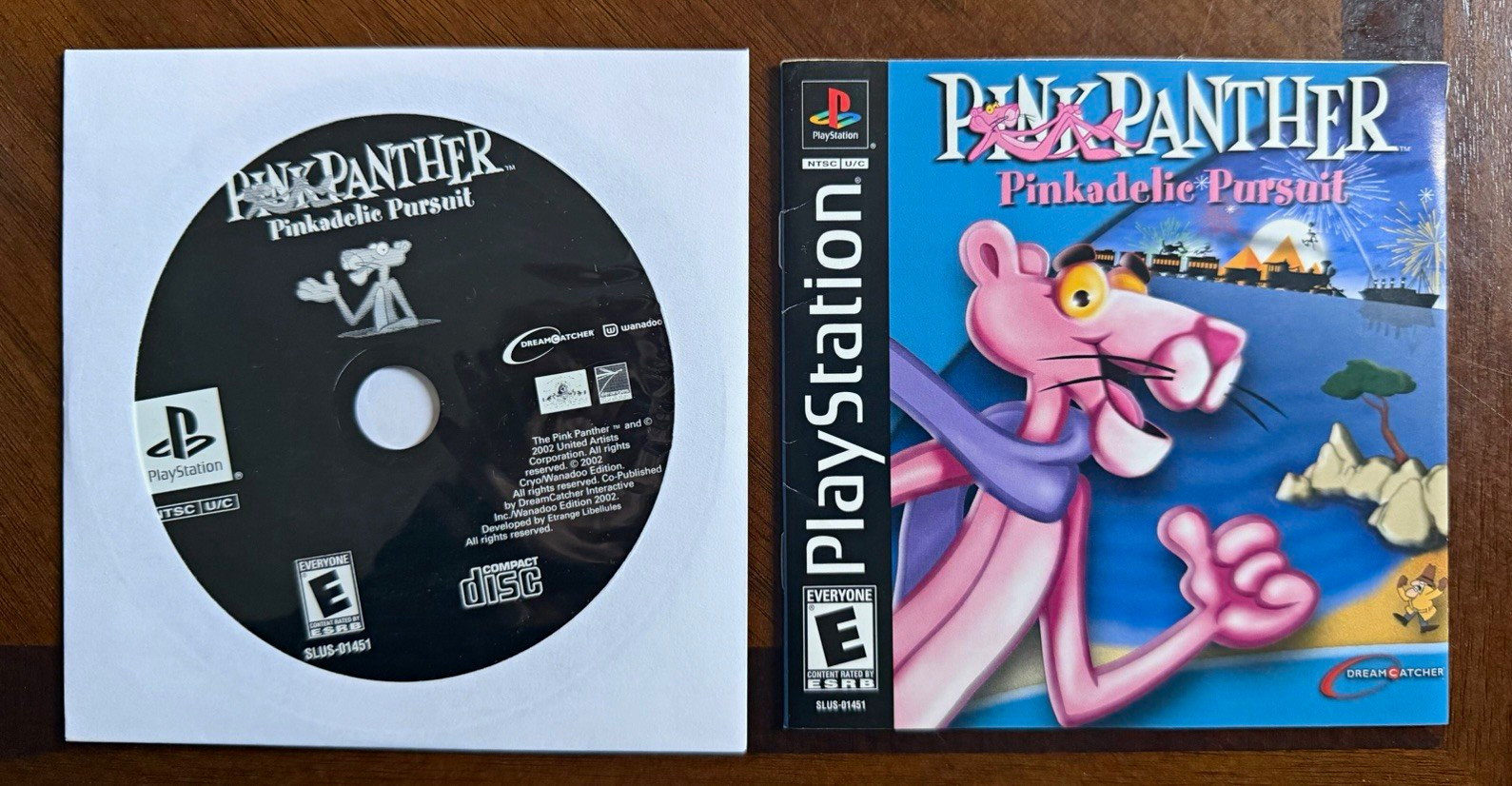 Pink Panther: Pinkadelic Pursuit (Sony PlayStation 1, 2002) NTSC E Manual Pink Panther: Pinkadelic Pursuit (Sony PlayStation 1, 2002) NTSC E Manual