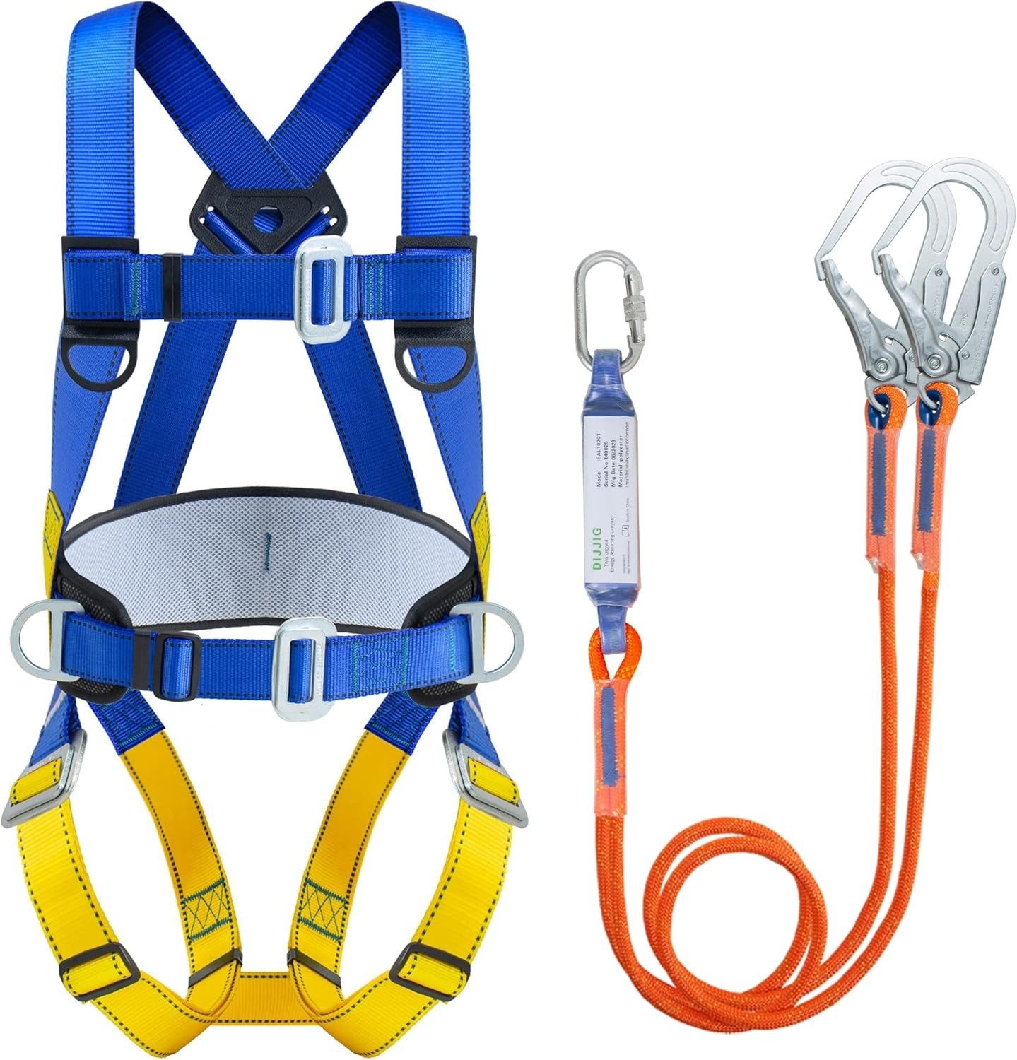 Full Body Safety Harness Kit OSHA/ANSI Compliant for Roofing Full Body Safety Harness Kit OSHA/ANSI Compliant for Roofing