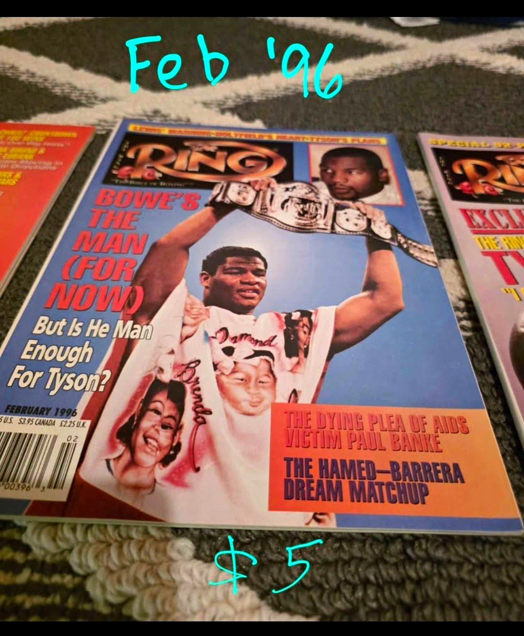 Lot of 12 Vintage Boxing Magazines 1991-2002 Holyfield Bowe Lewis Foreman Lot of 12 Vintage Boxing Magazines 1991-2002 Holyfield Bowe Lewis Foreman
