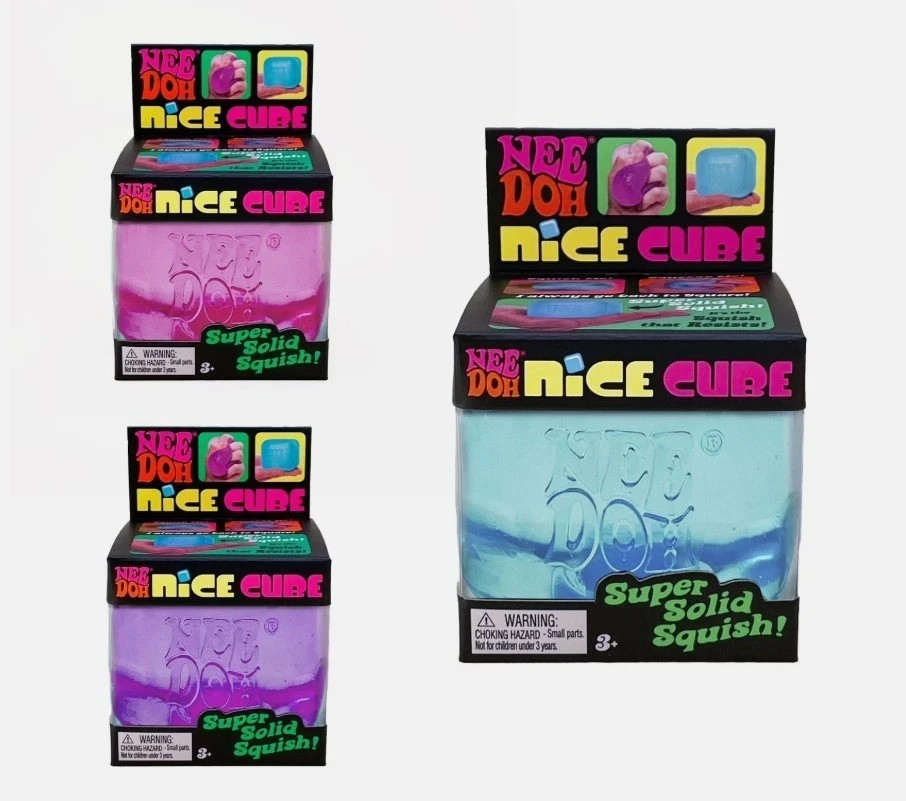 Nee Doh Nice Cube Super Solid Squish Nee Doh Nice Cube Super Solid Squish