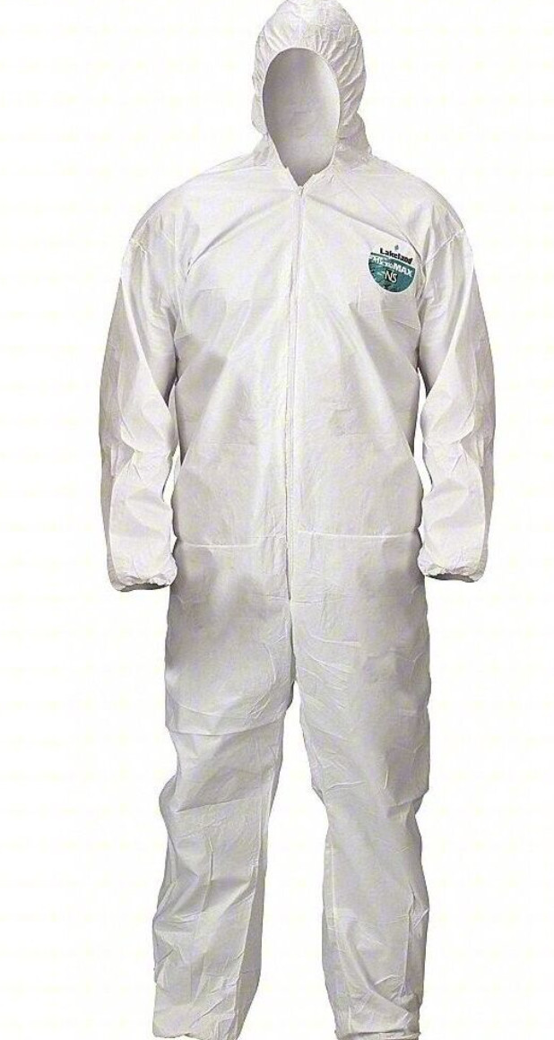 4Pk Lakeland MicroMax NS Hooded Coverall XXXL Protective Suit CTL428V-3X 4Pk Lakeland MicroMax NS Hooded Coverall XXXL Protective Suit CTL428V-3X