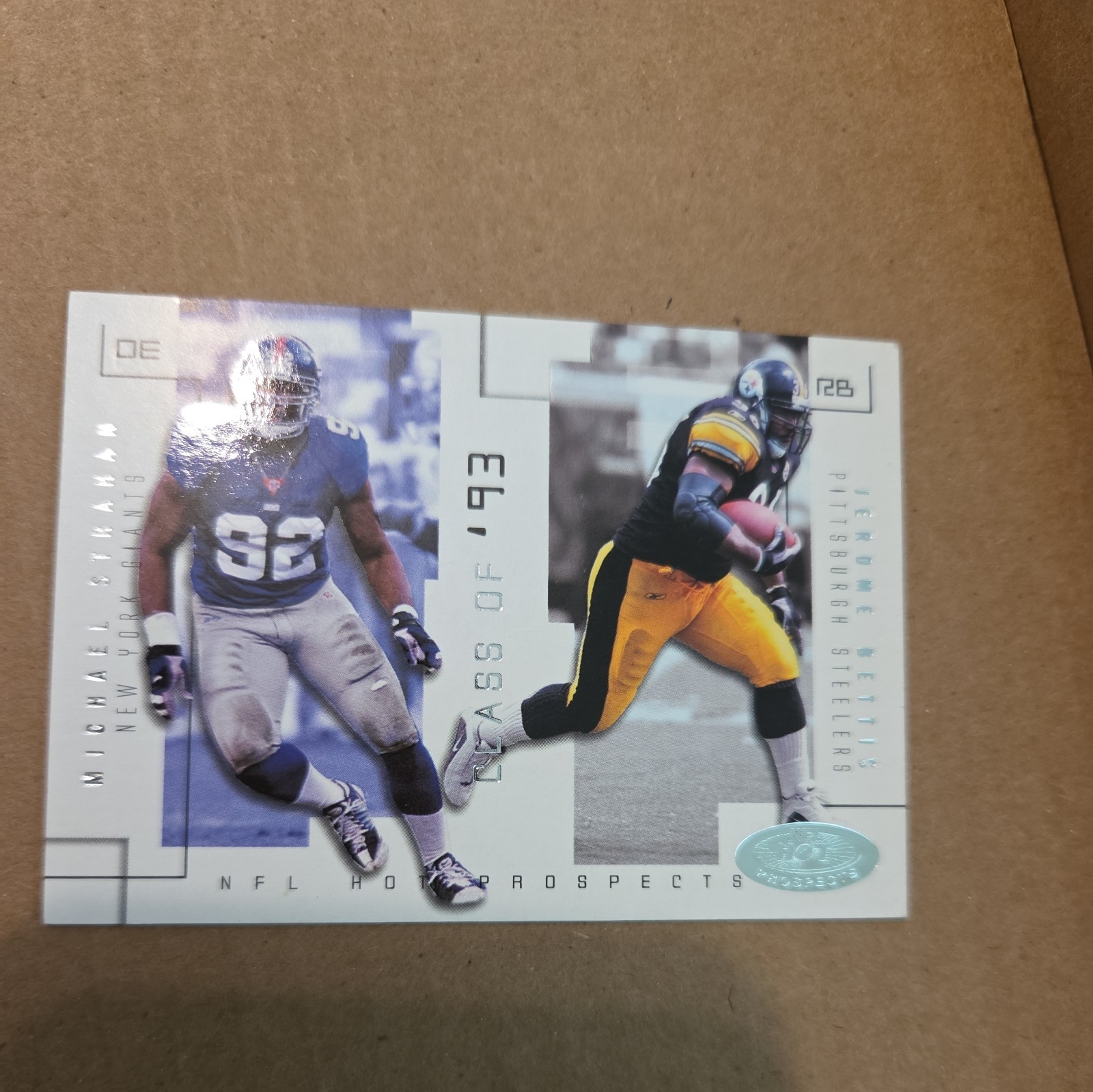 Fleer/SkyBox 2002 NFL Hot Prospects Class of \'93 Strahan/Bettis CLAS8 #/750 Fleer/SkyBox 2002 NFL Hot Prospects Class of \'93 Strahan/Bettis CLAS8 #/750