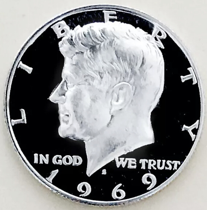 ⭐️1969⭐️SILVER PROOF⭐️KENNEDY⭐️KING OF ALL KINGS⭐️HUGE DCAM GEM⭐️SILVER⭐️WOW⭐️