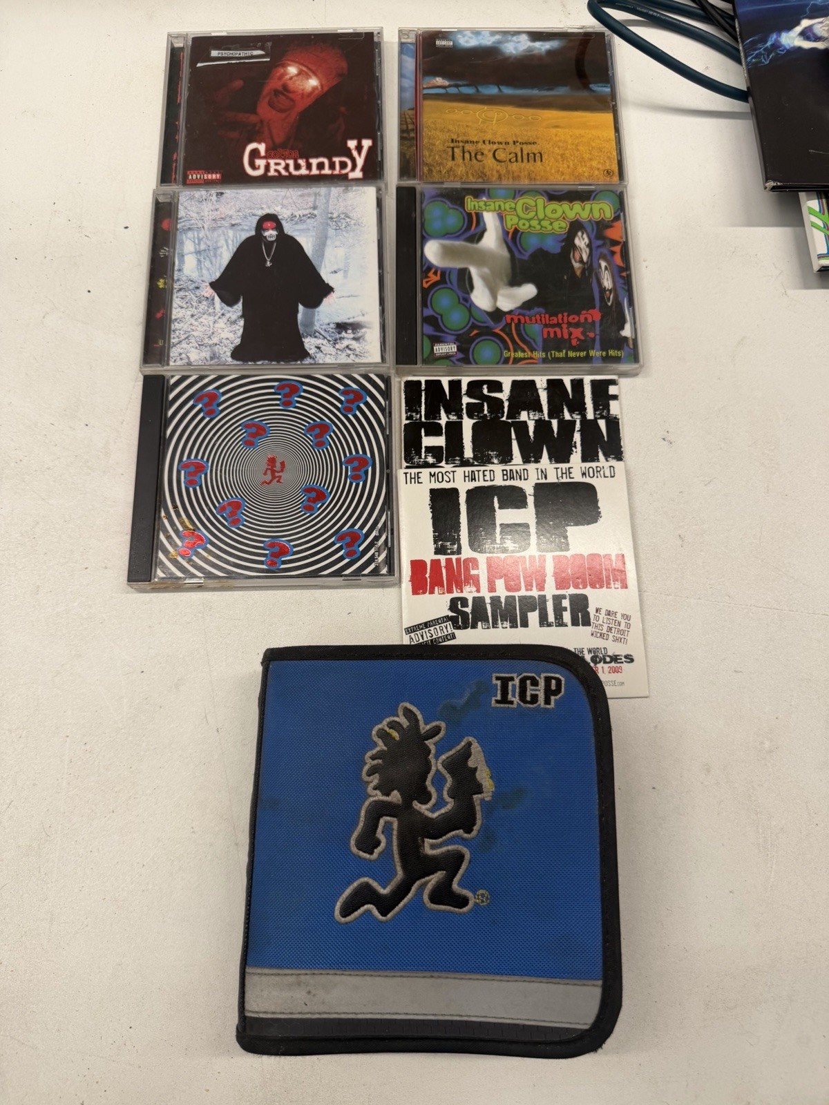 Insane Clown Posse ICP CD Mega Lot + Vintage Bioworld Hatchetman Binder Case