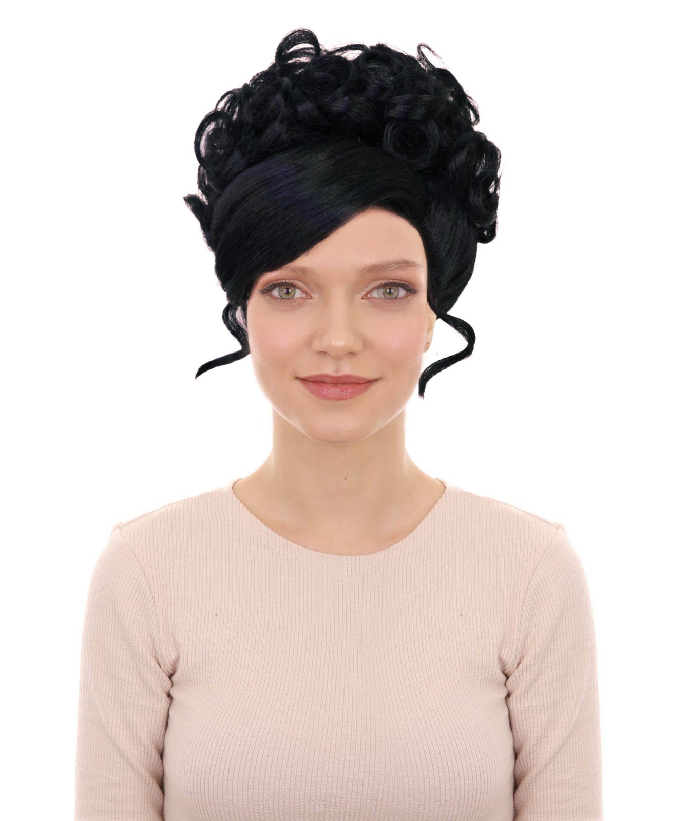 Adult Women's American Rapper Curly Updo High Fashion Wig, Multi Color Options Adult Women's American Rapper Curly Updo High Fashion Wig, Multi Color Options