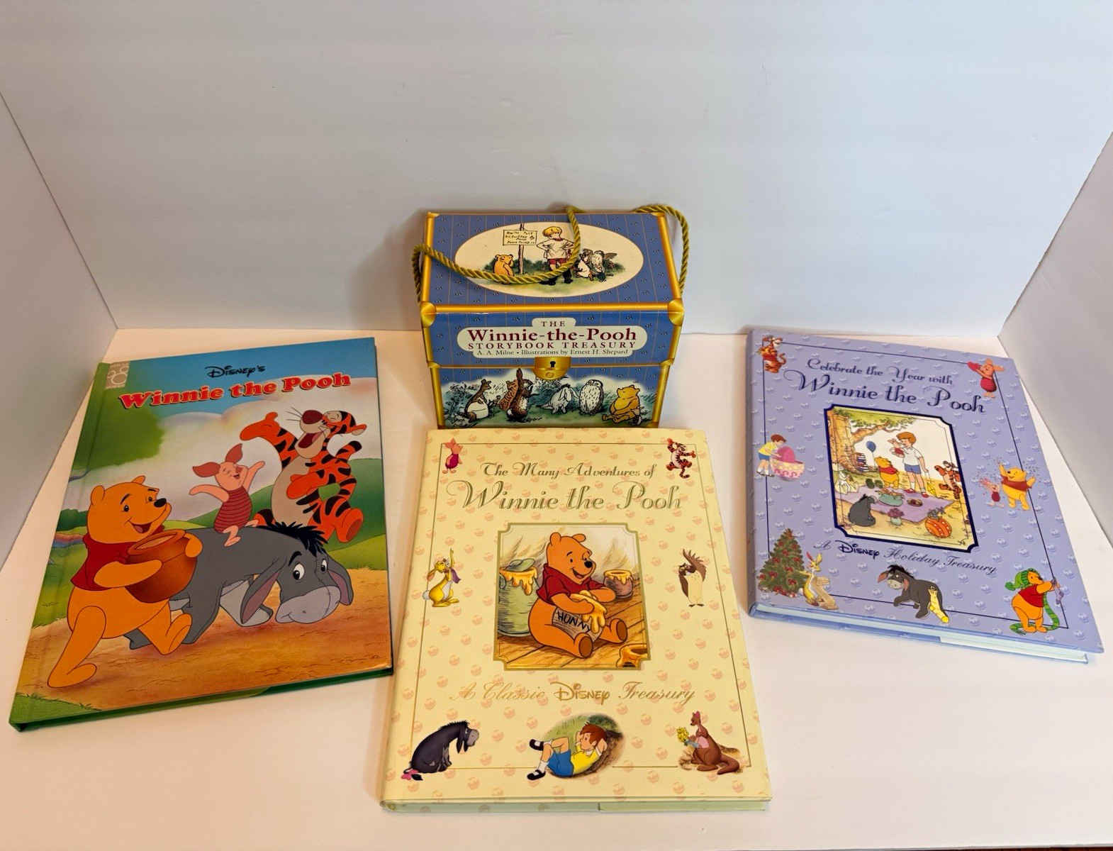 Vintage Disney Winnie the Pooh Hardcover Treasury Book & Box Set Lot of 4 Vintage Disney Winnie the Pooh Hardcover Treasury Book & Box Set Lot of 4