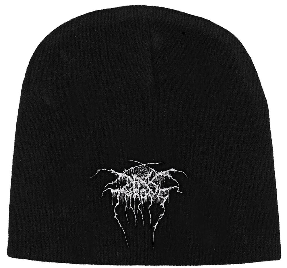 Darkthrone Logo Black Embroidered Beanie Darkthrone Logo Black Embroidered Beanie