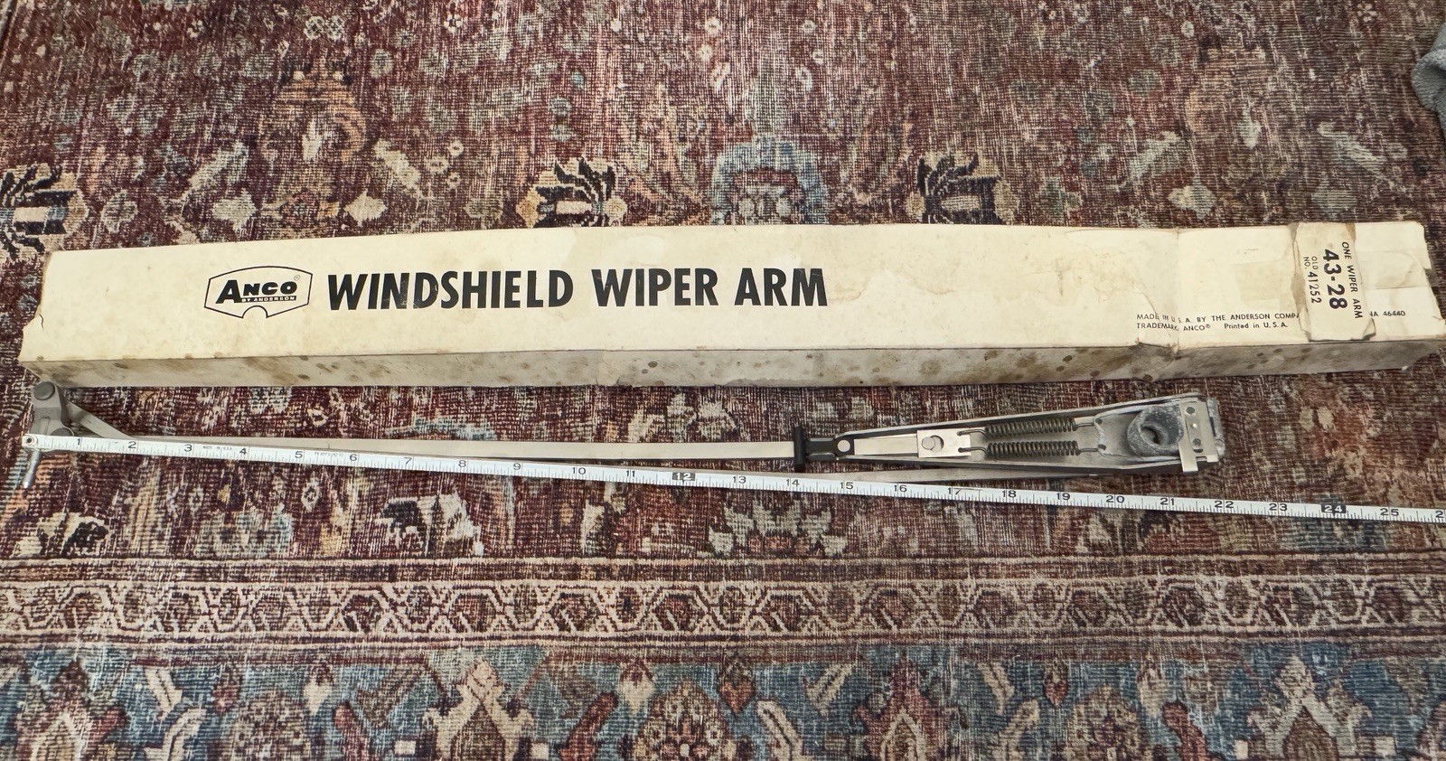 NOS ANCO 43-28 Wiper Arm 1971-76 GM Chevy Buick Cadillac T35
