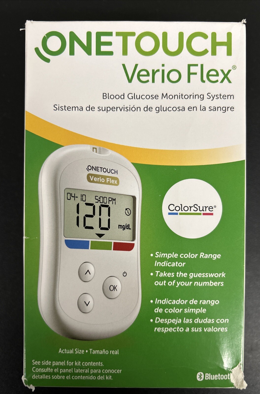 OneTouch Verio Flex Monitoring System. Exp 11/2026+ Cosmetic Imperfections. OneTouch Verio Flex Monitoring System. Exp 11/2026+ Cosmetic Imperfections.