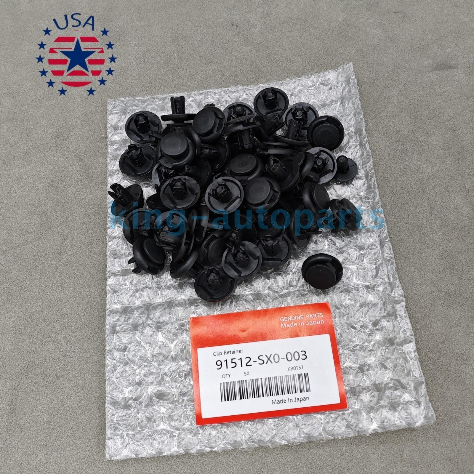 OEM 50x Fender Liner Retainer Fastener Clips 91512-SX0-003 For Honda USA