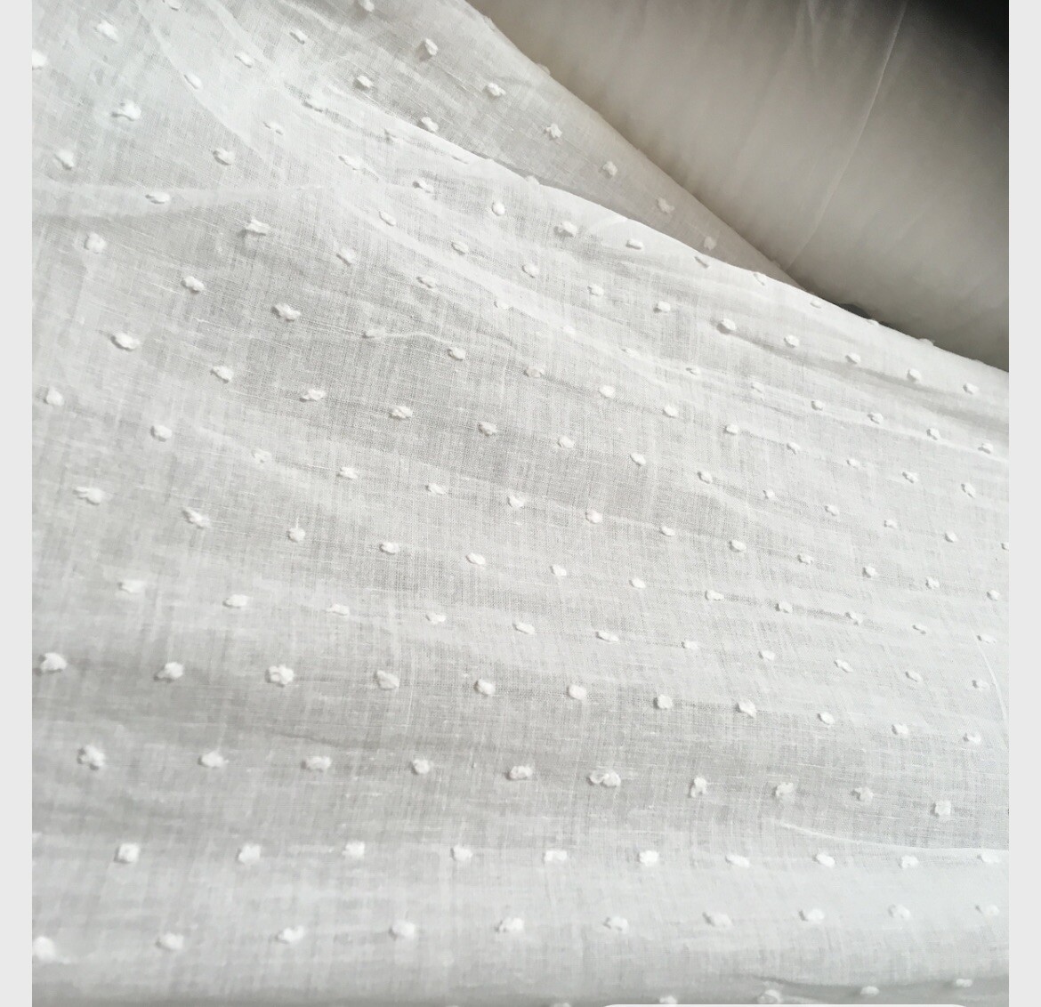 Cotton Swiss Dot White Apparel Fabric by the Yard 56-57” Wide Craft Drapery Cotton Swiss Dot White Apparel Fabric by the Yard 56-57” Wide Craft Drapery